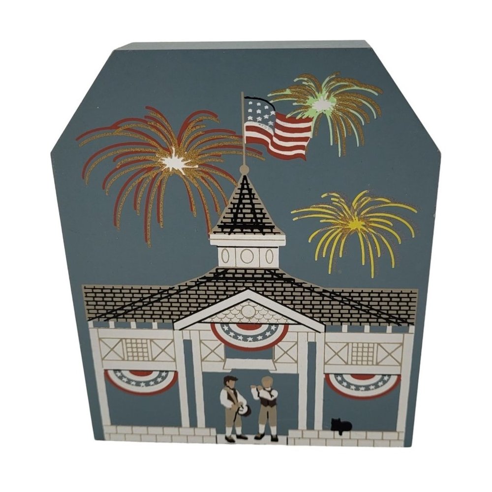 Cat's Meow Village American Holidays Let Freedom Ring 1996 Collector's Club